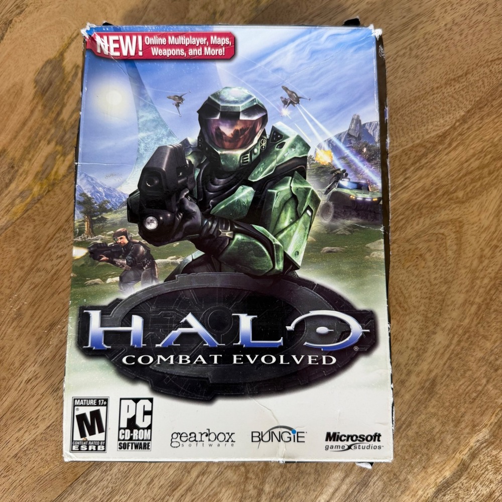 Halo Combat Evolved PC CD-ROM 2003 Microsoft Bungie Gearbox Complete in Box CIB